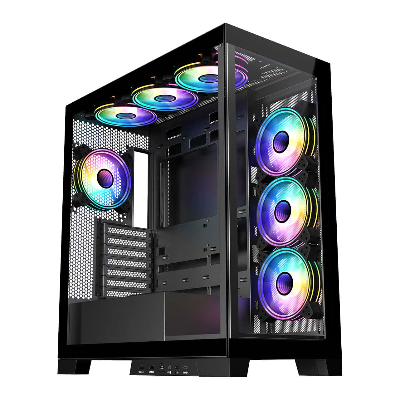 (image for) CiT Pro Diamond XR Black Mid Tower PC Case